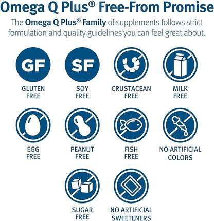 Dr. Sinatra Omega Q Plus Resveratrol - Omega-3 Supplement with CoQ10 and Resveratrol - Promotes Comprehensive Heart and Whole Body Health to Help You Age Well (180 softgels)