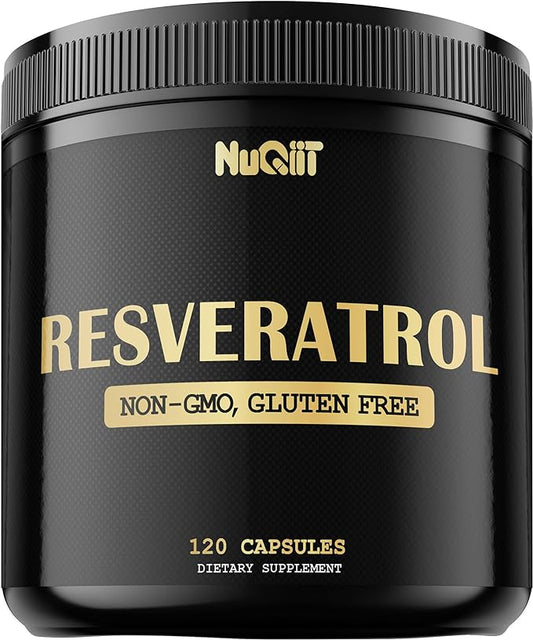 Trans Resveratrol 1000mg Supplement - Impressive Benefits for Immune System, Energy Production & Heart Health Support - 120 Vegan Capsules for 2 Months