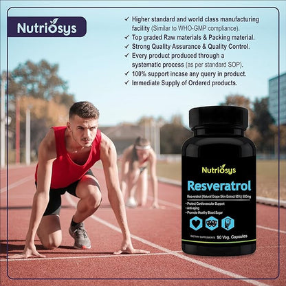 Resveratrol 500mg 90 Veg Capsules