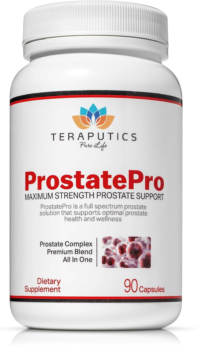 ProstatePro - 33 Herbs Saw Palmetto Prostate Health Supplements For Men | Reduce Urination | Hair Growth w/ DHT Blocker | Beta Sitosterol, Pygeum and Saw Palmetto for Men Prostate Support, 90 Capsules