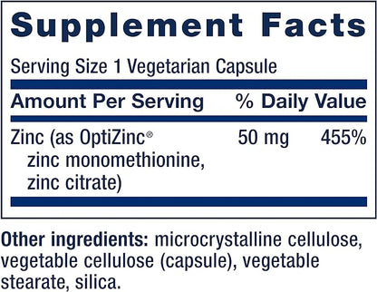 Life Extension Pregnenolone Hormone Balance 100mg, Zinc Immune Support 50mg - 90 Vegetarian Capsules