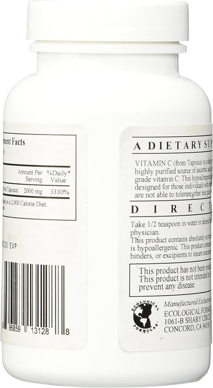 Ecological Formulas - Vitamin C from Tapioca 150 gms [Health and Beauty]