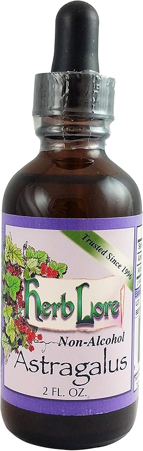 Herb Lore Astragalus Tincture - 2 fl oz - Alcohol Free - Liquid Astragalus Membranaceus Root Extract Drops for Kids and Adults - Herbal Immune System Support Supplement