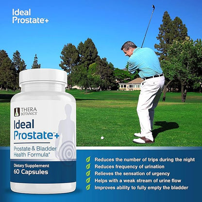 Advanced Men's Prostate Support by Ideal Prostate Plus with Saw Palmetto, Lycopene and More for Natural Prostate Relief - 2 Bottles