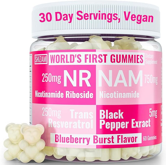 Nicotinamide Riboside NR NAM Resveratrol Gummies, 1000mg NAD+ NAD + Plus Nrf2 Activator Booster w Pure Niacinamide Vitamins B3 Capsules Pills Powder Supplements Alt NDA Regenerator 500mg