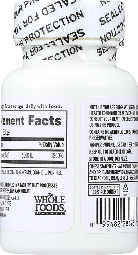 365 Everyday Value, Vitamin D3 5000 IU, 120 ct