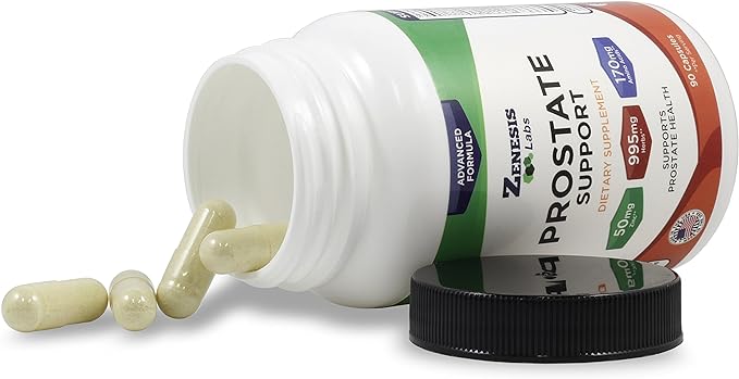 Prostate Health with Saw Palmetto - 270 Capsules - Also with Zinc, Copper, Pumpkin Seed, Burdock Root, Amino Acids, & Other Extracts - 135 Day Supply (90 Capsules/Bottle)