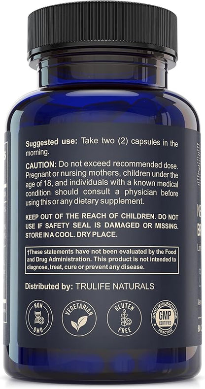 NEUROACT Brain Health-Memory, Focus, Concentration, Mental Clarity with CognatiQ, Lions Mane Mushroom,Gotu Kola, Phosphatidyl, Bacopa Monnieri, Vitamin B3,B6