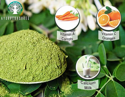 Moringa Leaf Powder 200 Gm I Moringa Olifera Powder I Lab Tested for Purity I Non GMO I GMP Certified I Vegan