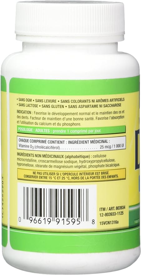 Kirkland Signature Vitamin D3 1000 IU, 360 Tablets