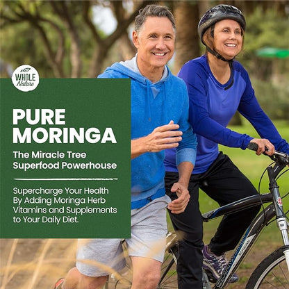 Moringa Capsules, 800mg Organic Moringa Oleifera Leaves Powder Superfood Greens Pure Moringa Pills is A Vegan, Non-GMO Energy Booster and Immune Support Supplement. (3)