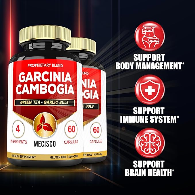 Garcinia Cambogia 9550mg - 4 Month Supply - Supplement for Men and Women - A Natural Appetite and Weight Control Supplement