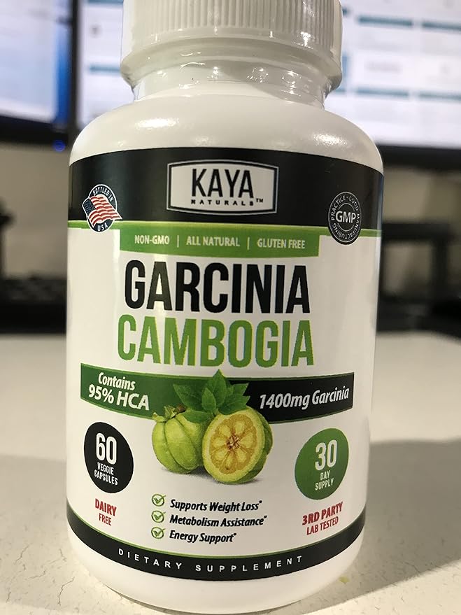 Kaya Naturals Garcinia Cambogia – Weight Loss Pills – Diet Supplement – Appetite Control – Women and Men - 30 Count