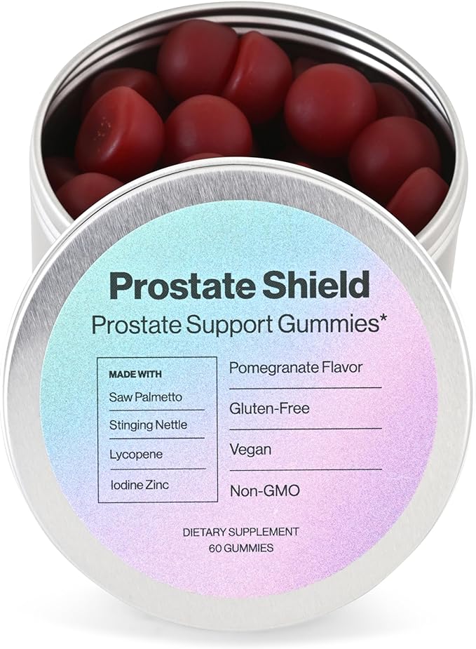 Prostate Shield Gummies - Men's Prostate Health Urinary with Saw Palmetto & Lycopene