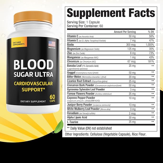 Blood Sugar Ultra - All-Natural Support to Boost Immune System & Cardiovascular Health