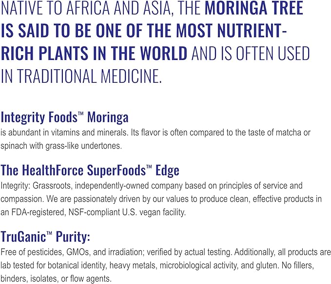 HEALTHFORCE SUPERFOODS Moringa Manna - 120 VeganCaps