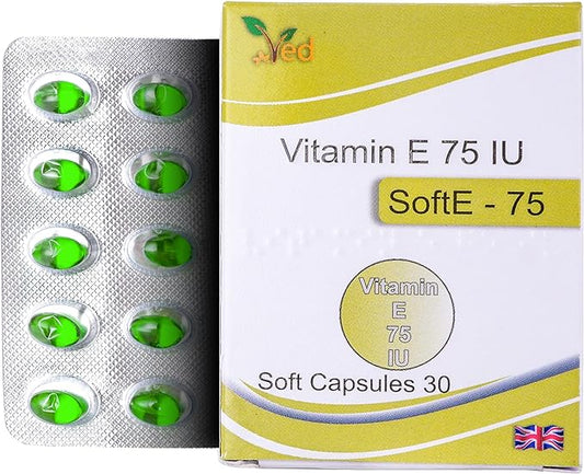 VED Vitamin-E 75IU SOFTGEL Capsule (15X2)