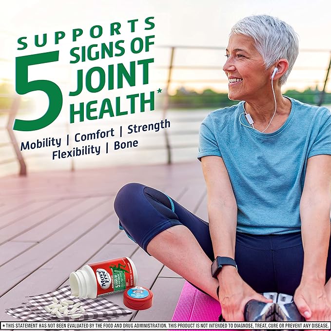 Move Free Advanced Glucosamine Chondroitin MSM Joint Support Supplement, Supports Mobility Comfort Strength Flexibility & Bone - 120 Count (Pack of 3)