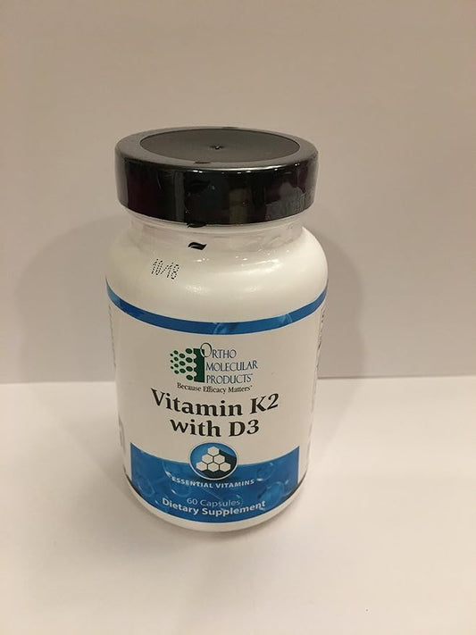 Ortho Molecular Products, Vitamin K2 with D3 60 caps