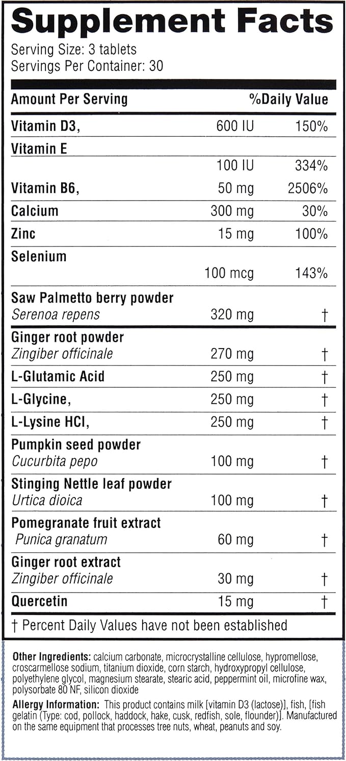 Real Health The Prostate Formula - Prostate Supplements for Men, Prostate Health, Prostate Relief, Saw Palmetto for Men, Prostate Vitamins - 90 Count