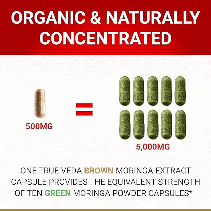 Organic Moringa Capsules Organic - Moringa Oleifera Capsules | Natural Herbal Supplement from Moringa Leaves | Certified USDA Organic | Vegan | Moringa Leaf Capsules Superplant | 60 Moringa Pills