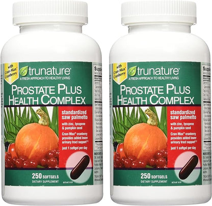 Trunature Saw Palmetto Prostate Health Complex with Zinc, Lycopene and Pumpkin Seed, 250 Softgels