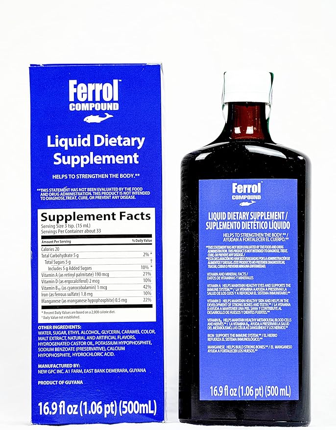 Ferrol Compound-Liquid Dietary Supplement 16.9 fl oz (500ml)