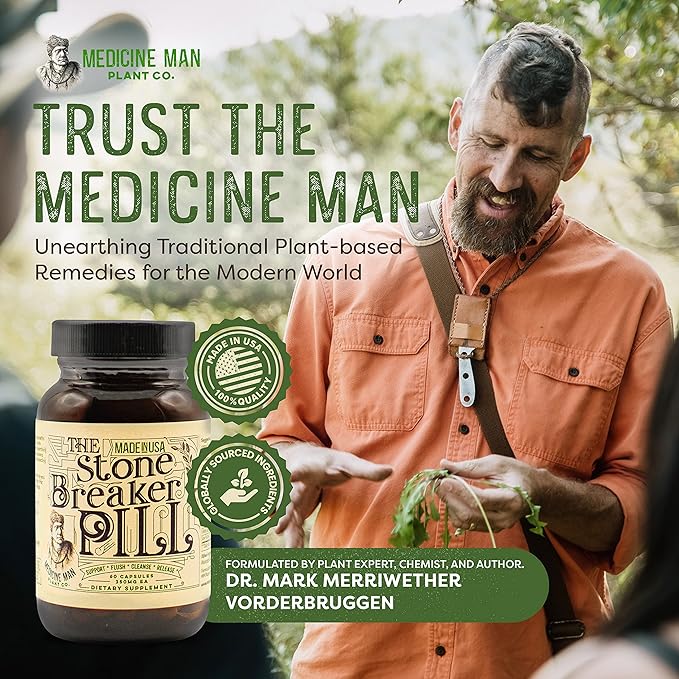 The Stone Breaker Pill 60 Capsules - Gallbladder and Kidney Supplements with Chanca Piedra, Celery Seeds, and Saw Palmetto - Herbal and Organic Gallbladder and Kidney Stone Breaker for Kidney Stones