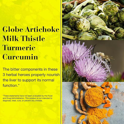 NEW NORDIC Active Liver | Daily Liver Supplement | Milk Thistle, Artichoke & Turmeric | for Men and Women | 30 Count (Pack of 1)