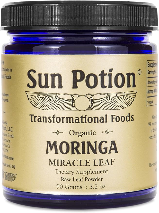 Sun Potion Moringa Leaf Powder - 90 Gram Jar