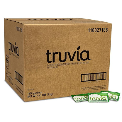 Truvia Natural Stevia Sweetener Packets, (Net Wt. 70.5 oz), 1000 Count (Pack of 1)