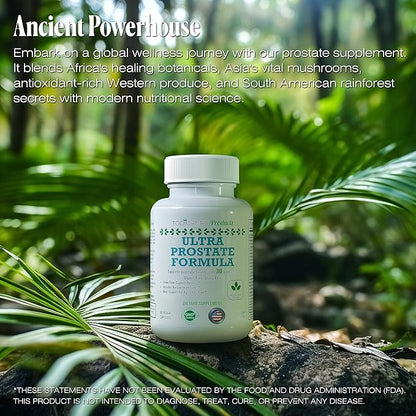 Prostate Support Supplement Formula with Saw Palmetto Extract and Bladder Control Complex - 30 Day Supply