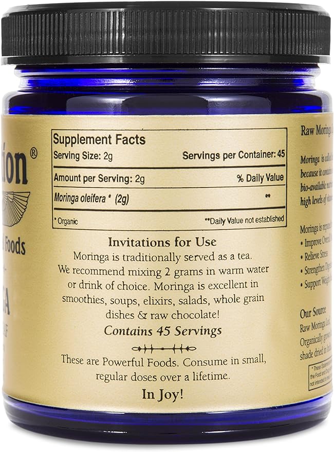 Sun Potion Moringa Leaf Powder - 90 Gram Jar