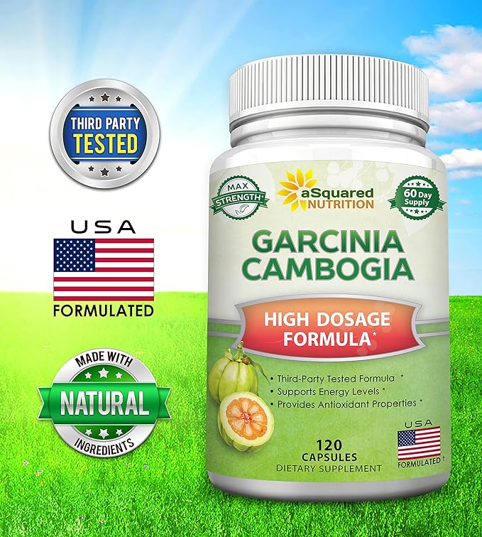 100% Pure Garcinia Cambogia Extract - 120 Capsules, Ultra High Strength HCA, Natural Weight Loss Diet Pills XT, Best Extreme Fat Burner Slim & Detox Max, Premium Blocker for Men & Women, Made in USA